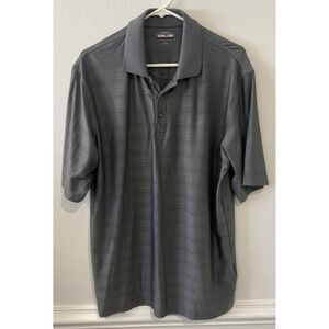 Kirkland Signature Performance Polo‎ Golf Mens Large Gray Short Sleeve